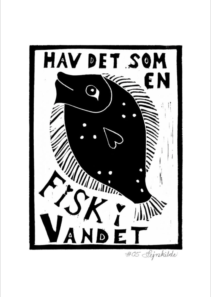 Hav det som en fisk i vandet? Sort