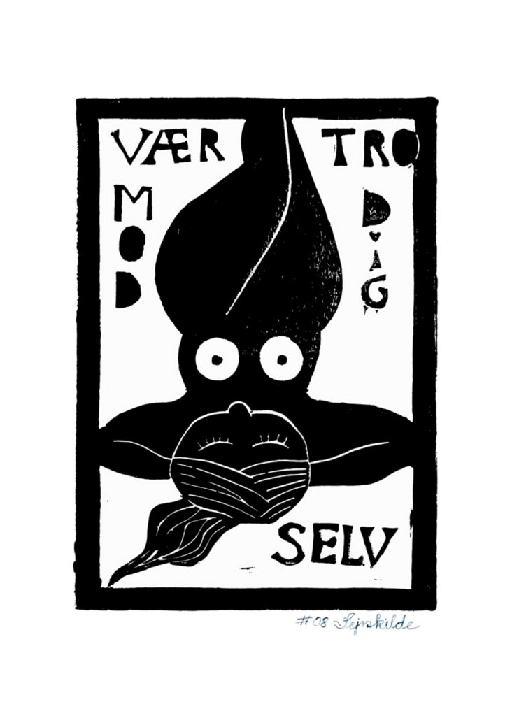 Vær tro mod dig selv - sort