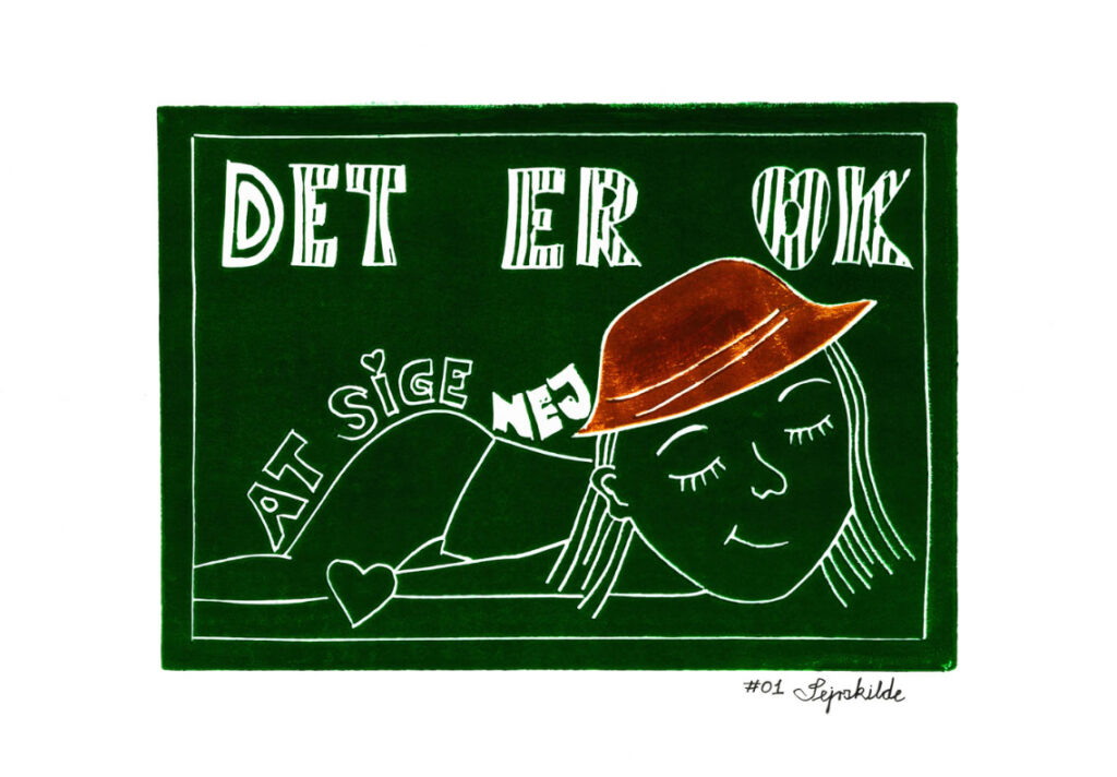 Det er ok at sige nej - grøn og brun