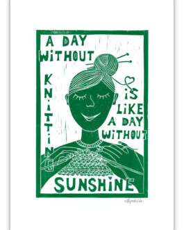 A day without knitting - grøn