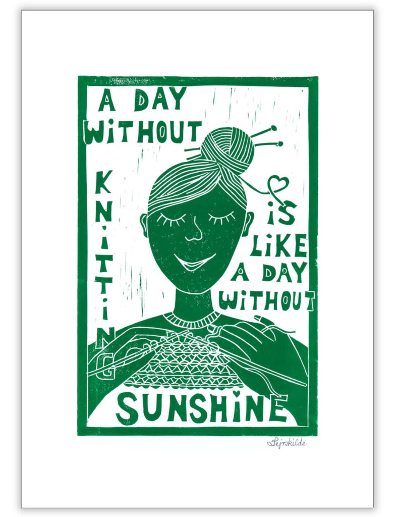 A day without knitting - grøn