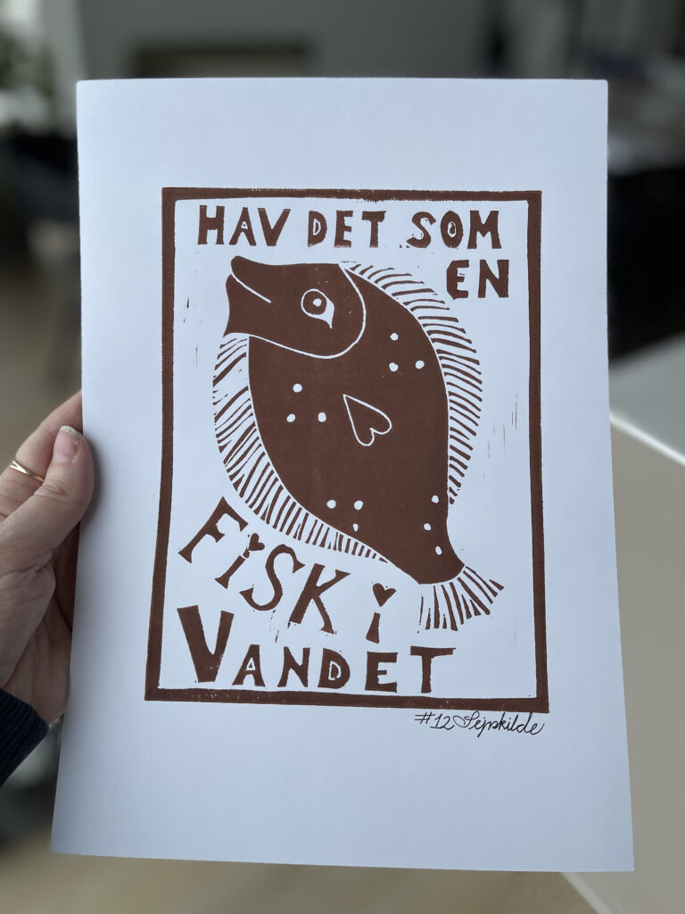 Hav det som en fisk i vandet - brun