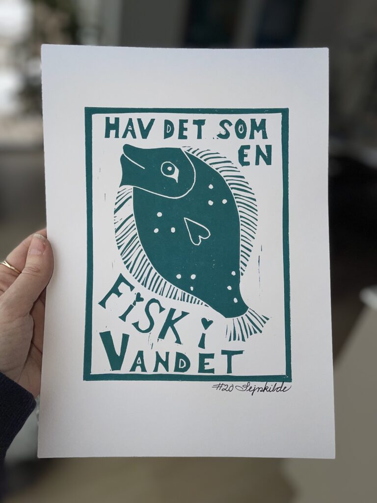 Hav det som en fisk i vandet - tyrkis
