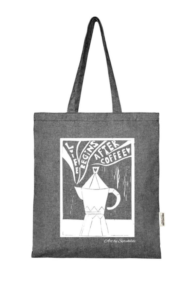 Life begins after coffee - mulepose