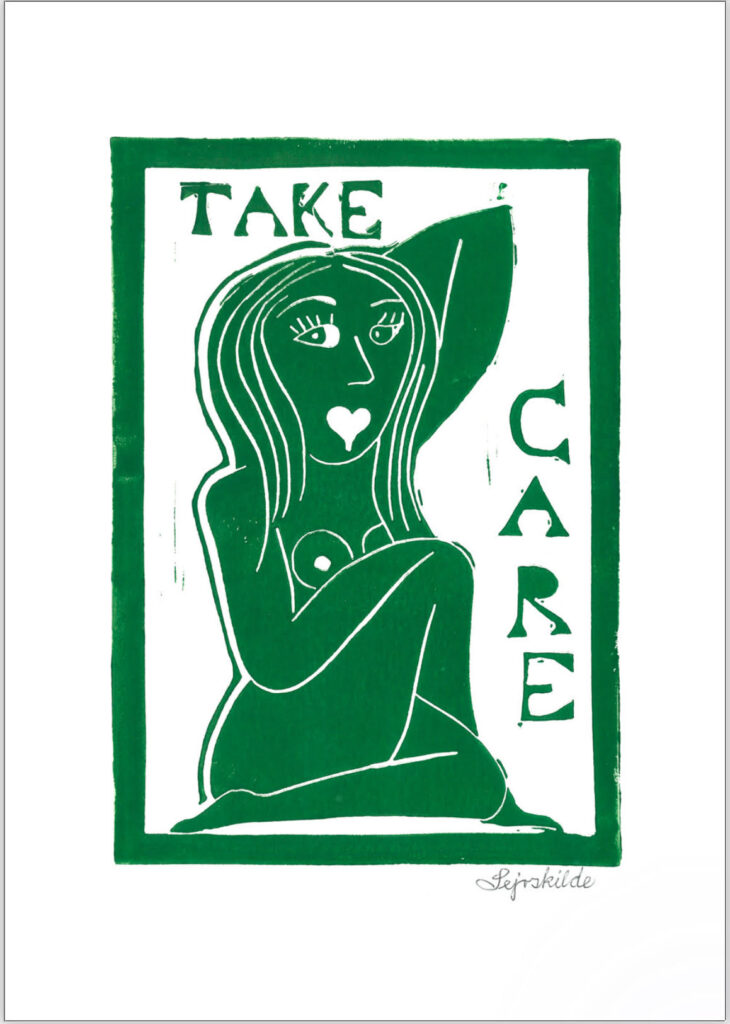 Take Care - olivengrøn
